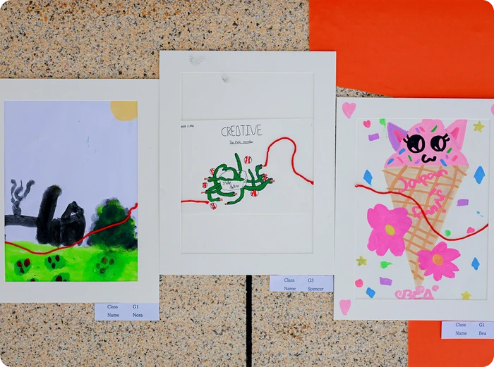 Student artwork from the 